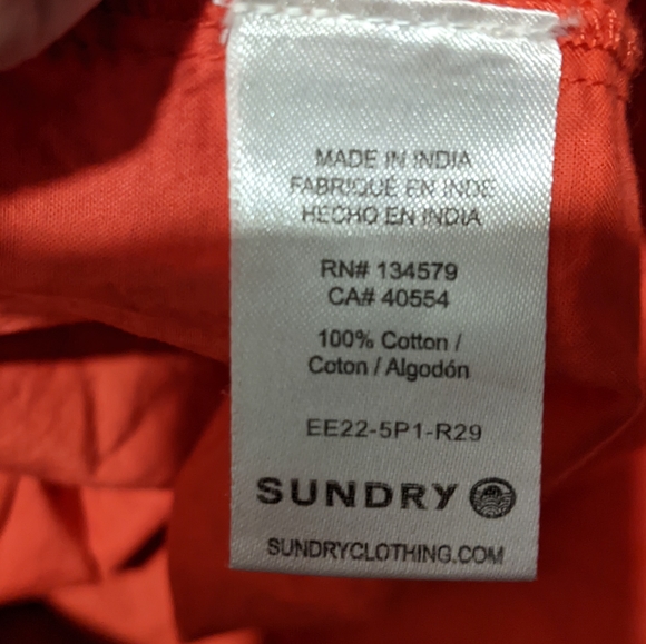 Sundry for Evereve - The Anywhere Easy Dress, Size 0 (XS) Coral Pink - Picture 7 of 16